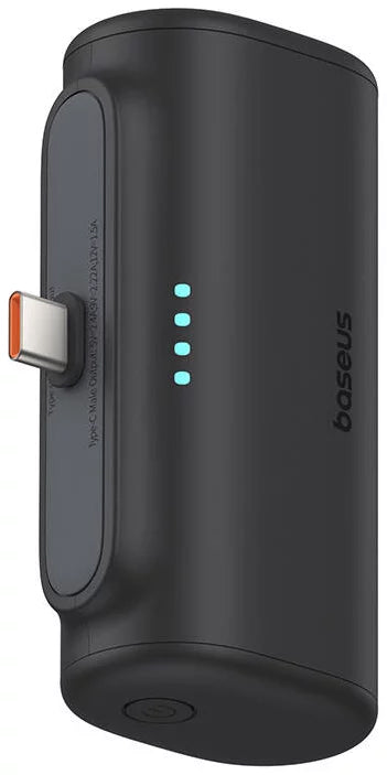 Externe Batterij Baseus Compact, 5000mAh, 20W, PD, 2 x USB-C, Zwart P10068306113-00