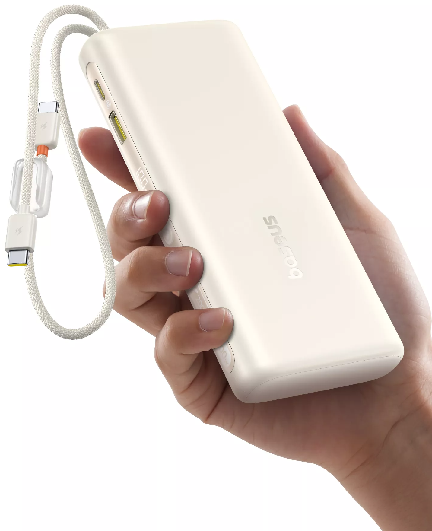 Externe batterij Baseus EnerFill FC41, 20000mAh, 100W, QC + PD, 1 x USB-A - 3 x USB-C, Wit E0028N04