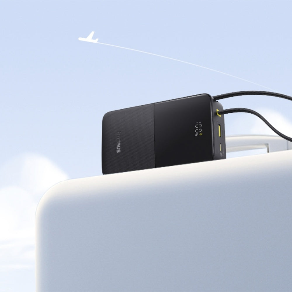 Externe Batterij Baseus EnerFill Bipow2 Pro, 20000mAh, 22.5W, QC + PD, 1 x USB-A - 2 x USB-C, Zwart E0027701