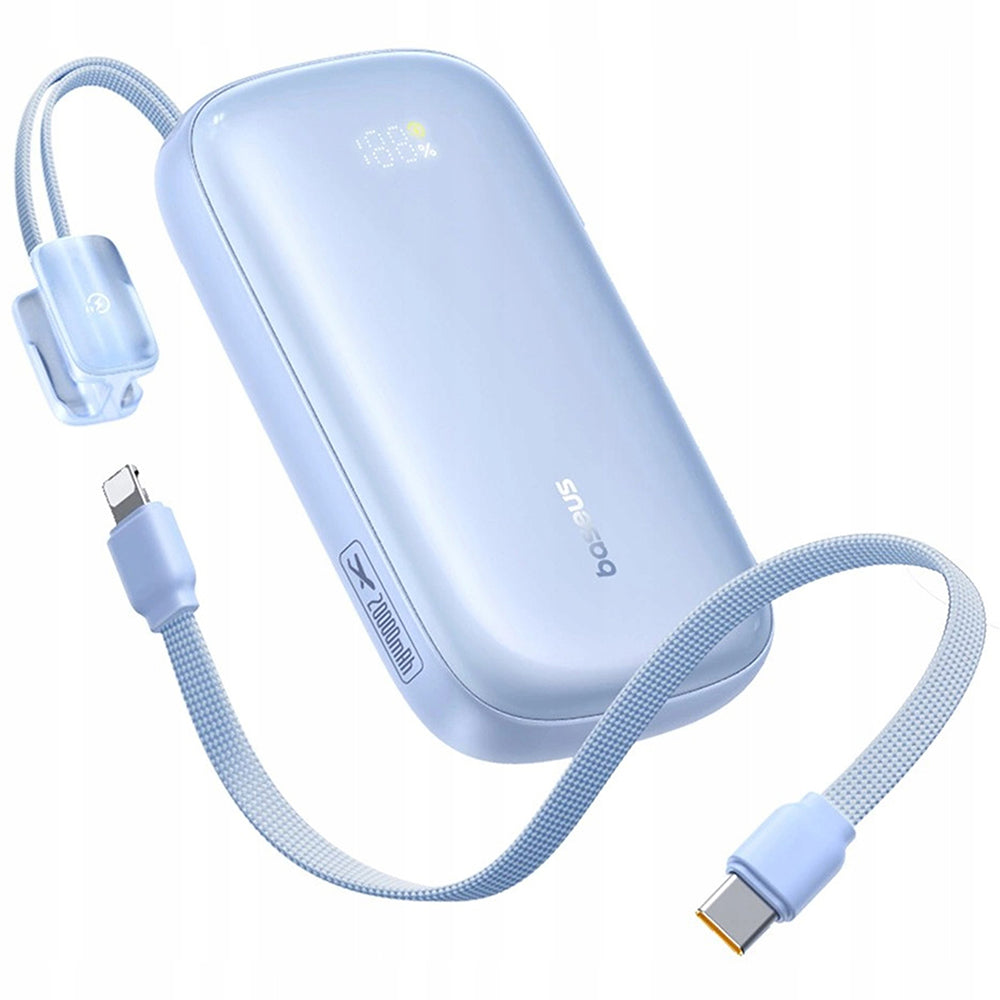Externe Batterij Baseus EnerFill FC21 Qpow 3 Ultra, 10000mAh, 45W, QC + PD, 1 x USB-A - 1 x USB-C, Blauw E0027Q03