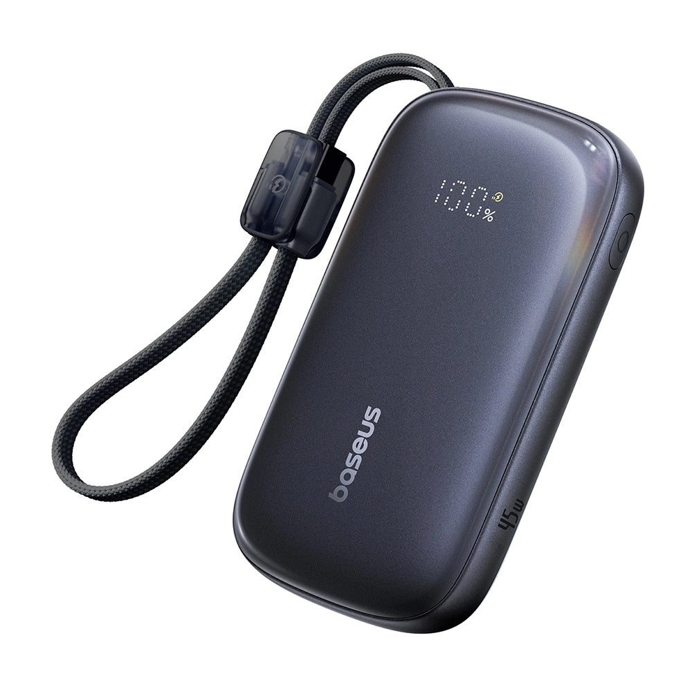 Externe Batterij Baseus EnerFill FC21 Qpow 3 Ultra, 10000mAh, 45W, QC + PD, 1 x USB-A - 1 x USB-C, Zwart E0027Q00