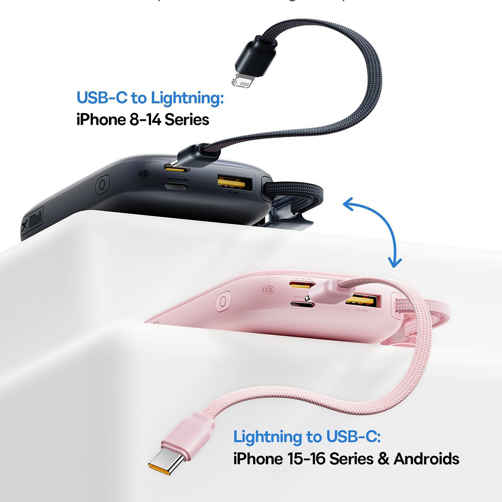 Externe Batterij Baseus EnerFill FC21 Qpow 3 Ultra, 20000mAh, 22.5W, QC + PD, 1 x USB-A - 1 x USB-C, Zwart E0027M00