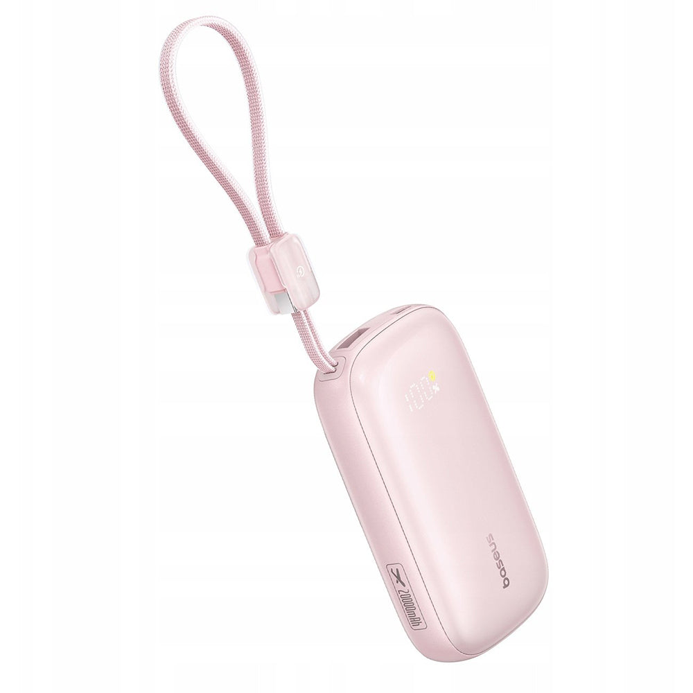 Externe Batterij Baseus EnerFill FC21 Qpow 3 Ultra, 20000mAh, 22.5W, QC + PD, 1 x USB-A - 1 x USB-C, Roze E0027M02
