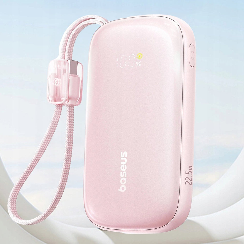 Externe Batterij Baseus EnerFill FC21 Qpow 3 Ultra, 20000mAh, 22.5W, QC + PD, 1 x USB-A - 1 x USB-C, Roze E0027M02