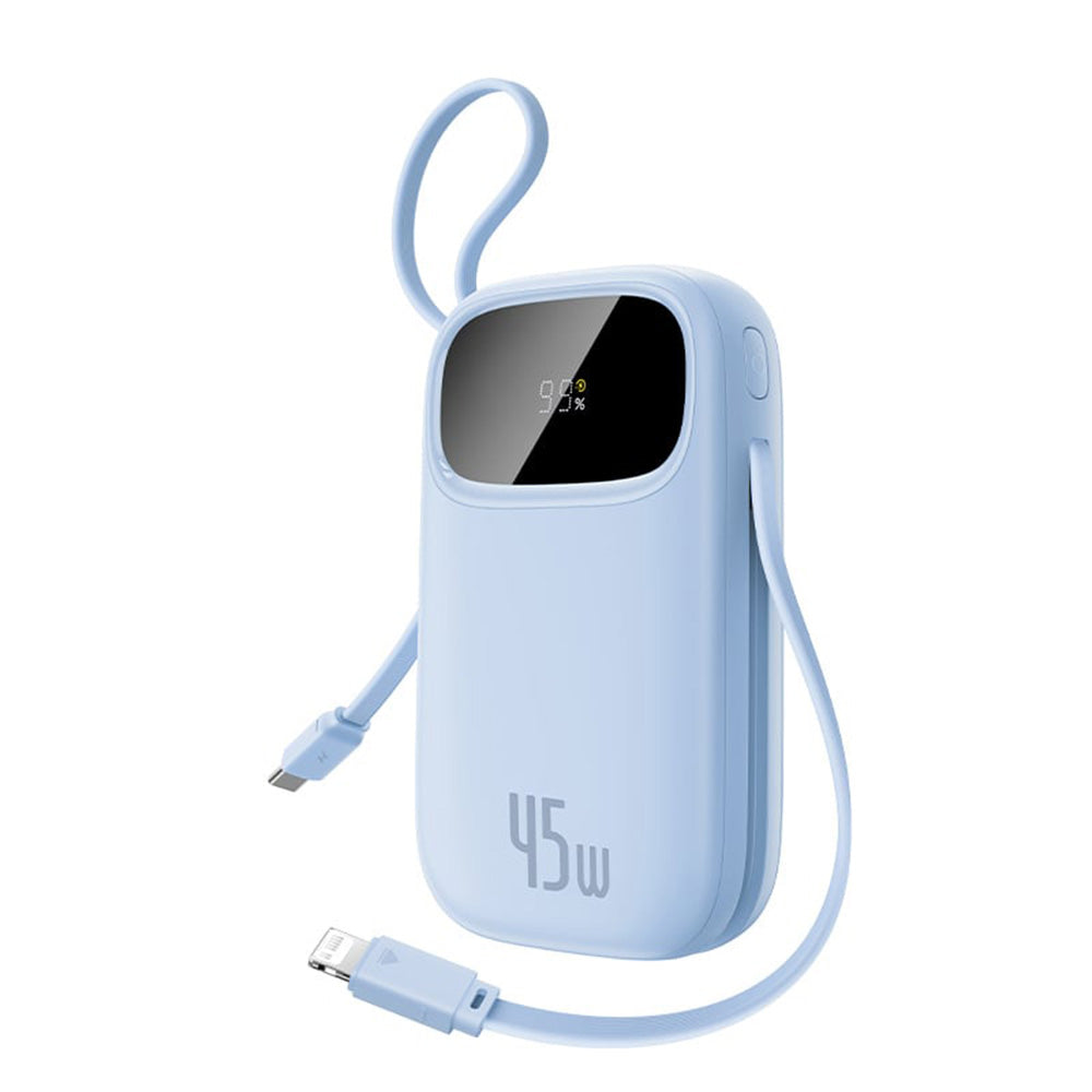 Externe Batterij Baseus EnerFill FC31 Qpow 3, 10000mAh, 45W, QC + PD, 1 x Lightning - 1 x USB-A - 2 x USB-C, Blauw E0028C03