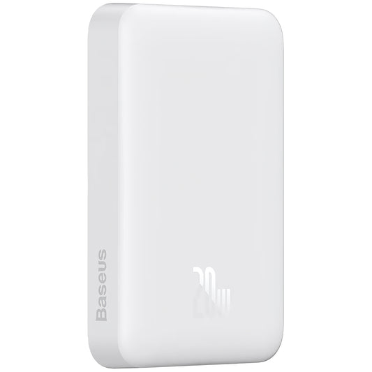Externe Batterij Baseus Magnetic Mini, 10000mAh, 20W, PD + FQI, 1 x USB-C, Wit P10059001223-00