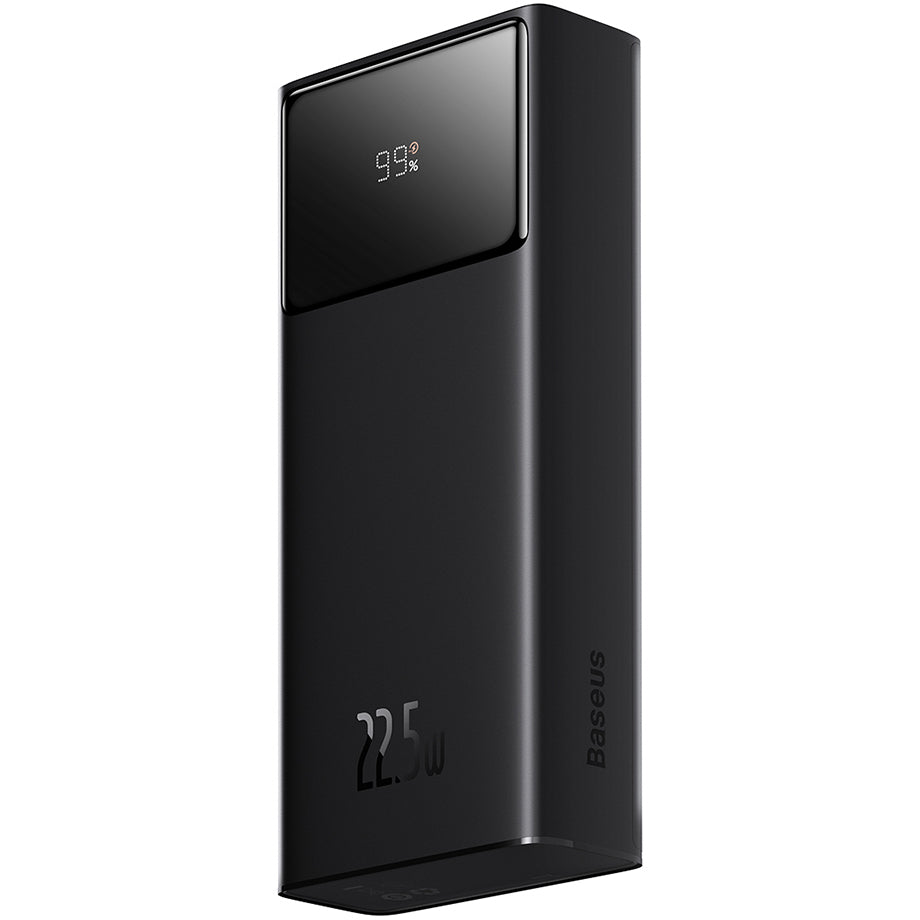 Externe Batterij Baseus Star Lord, 20000mAh, 22.5W, QC + PD, 1 x USB-C - 2 x USB-A, Zwart PPXJ080001
