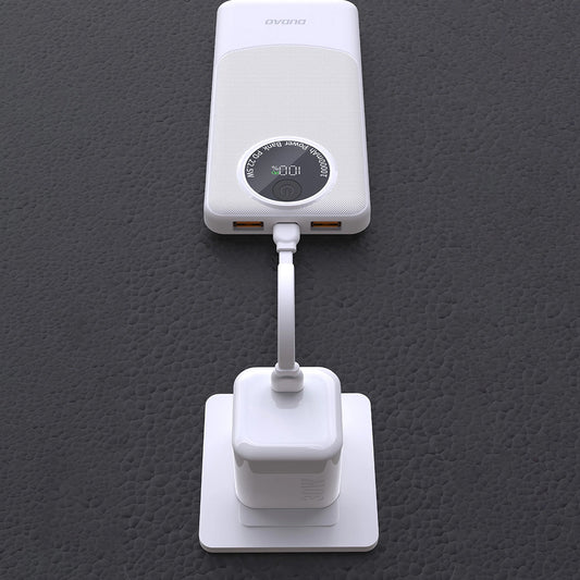 Externe Batterij Dudao K12Pro, 20000mAh, 22.5W, QC + PD, 1 x USB-C - 2 x USB-A, Wit