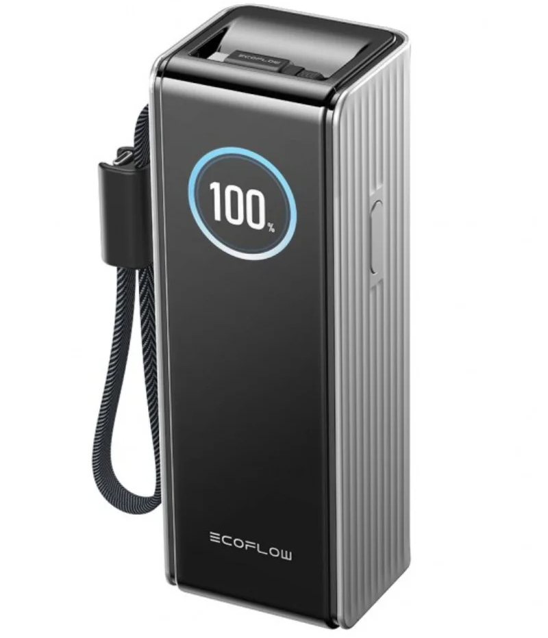 Externe Batterij EcoFlow Rapid, 25000mAh, 170W, QC + PD, 1 x USB-A - 3 x USB-C, Gri