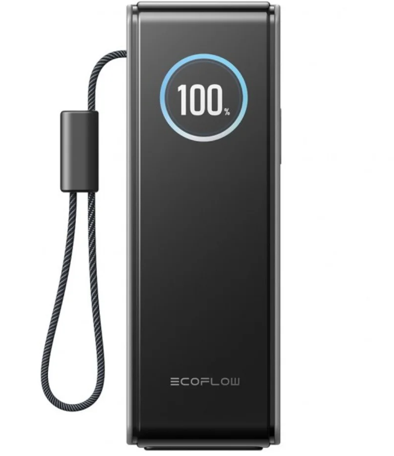 Externe Batterij EcoFlow Rapid, 25000mAh, 170W, QC + PD, 1 x USB-A - 3 x USB-C, Gri