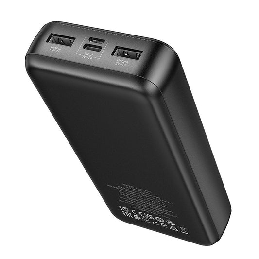 Externe batterij HOCO J128A, 20000mAh, 10W, 2 x USB-A, Zwart