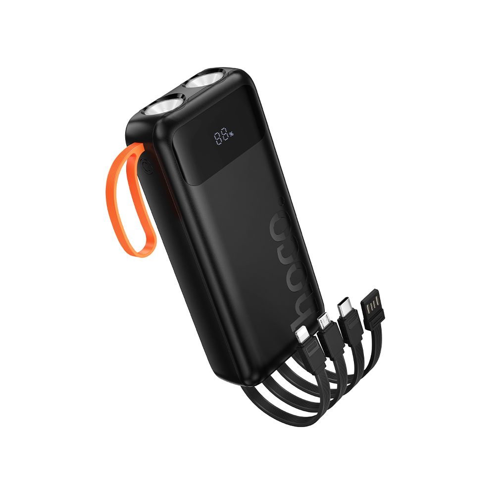 Externe batterij HOCO J151A, 20000mAh, 10W, 1 x Lightning - 1 x microUSB - 1 x USB-A - 1 x USB-C, Zwart