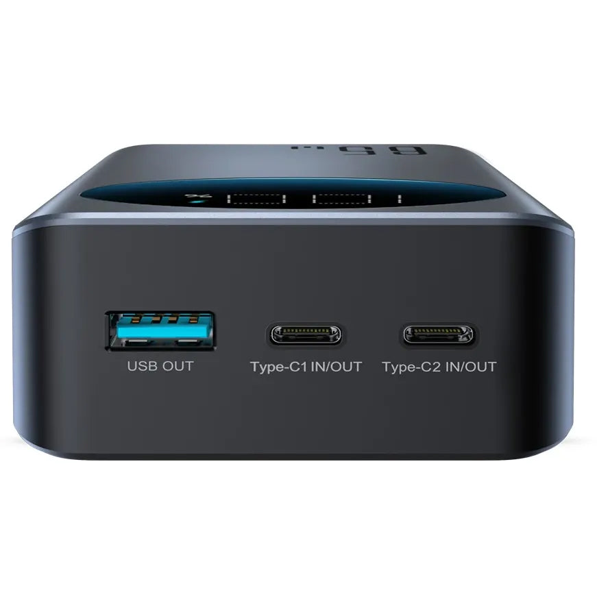 Externe Batterij Joyroom JR-PBF05, 30000mAh, 65W, QC + PD, 1 x USB-A - 2 x USB-C, Zwart