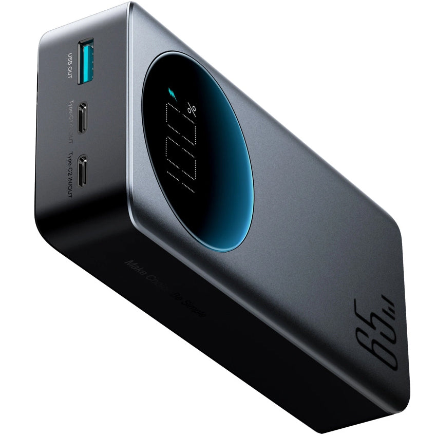 Externe Batterij Joyroom JR-PBF05, 30000mAh, 65W, QC + PD, 1 x USB-A - 2 x USB-C, Zwart