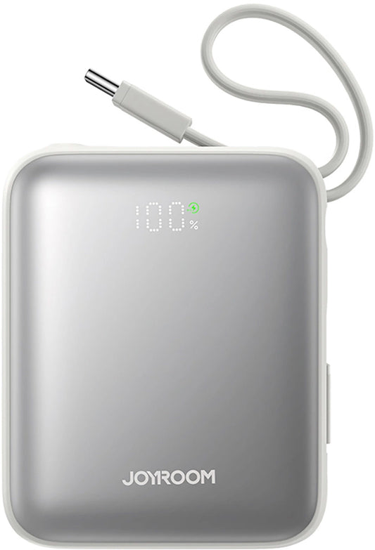 Externe Batterij Joyroom JR-PBF27, 10000mAh, 22.5W, PD, 1 x Lightning - 2 x USB-C, Wit