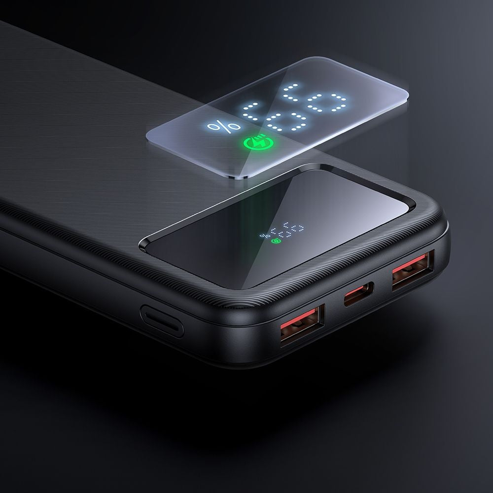 Externe Batterij McDodo MC-4220, 10000mAh, 22.5W, QC + PD, 2 x USB-A - 1 x USB-C, Zwart