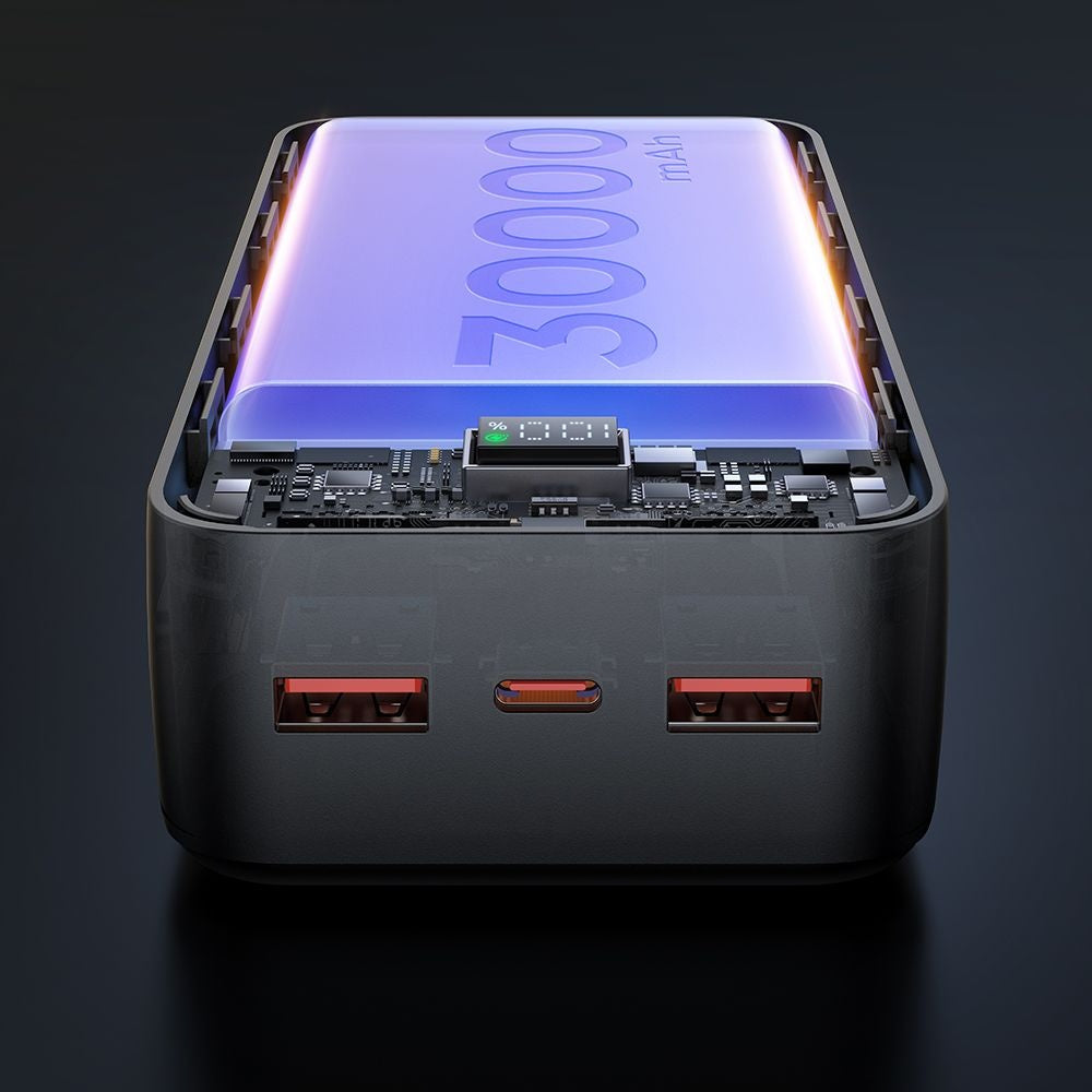 Externe Batterij McDodo MC-4240, 30000mAh, 22.5W, QC + PD, 2 x USB-A - 1 x USB-C, Zwart