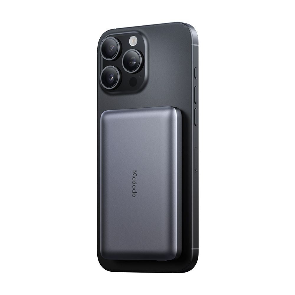Draadloze Externe Batterij McDodo MC-4651 Meta, 10000mAh, 20W, PD + FQI, 1 x QI - 1 x USB-C, Zwart