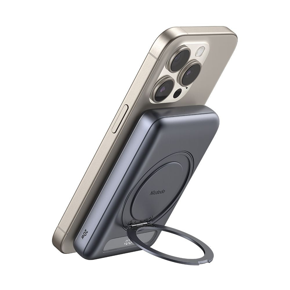 Draadloze Externe Batterij McDodo MC-8371 Meta, 10000mAh, 20W, PD + FQI, 1 x QI - 1 x USB-C, Gri