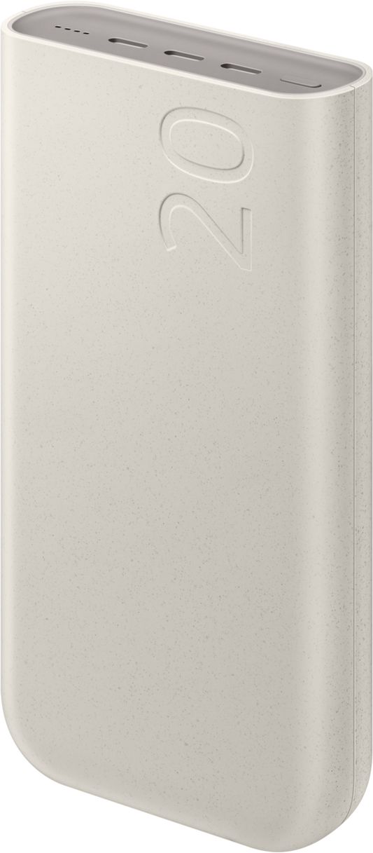 Samsung externe batterij, 20000mAh, 45W, PD, 3 x USB-C, Beige EB-P4520XUEGEU