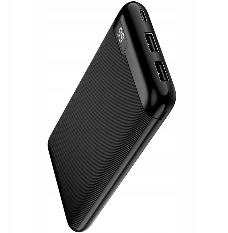 Externe Batterij Setty SPBL-10, 10000mAh, 10W, 2 x USB-A, Zwart