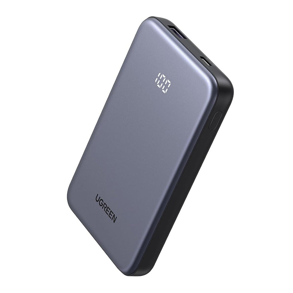 Externe Batterij UGREEN 75131B, 10000mAh, 22.5W, QC + PD, 1 x USB-A - 1 x USB-C, Gri