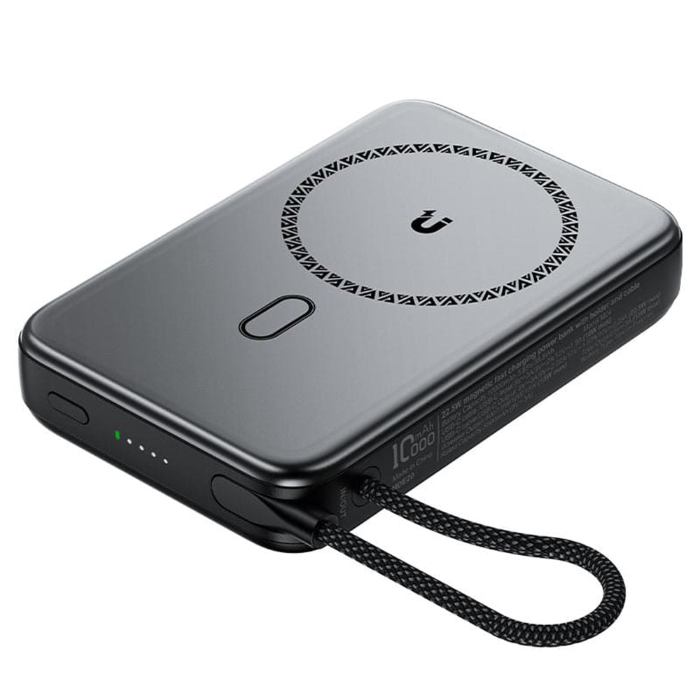 Draadloze Externe Batterij Acefast M24, 10000mAh, 22.5W, PD + FQI, 1 x QI - 2 x USB-C, Gri