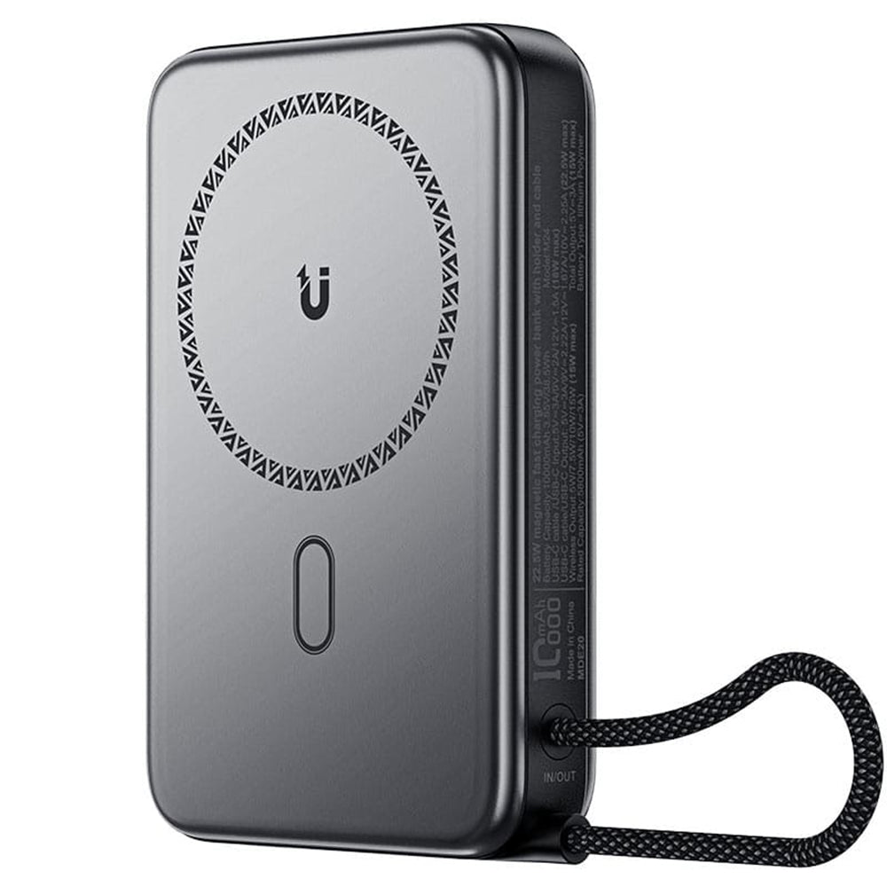 Draadloze Externe Batterij Acefast M24, 10000mAh, 22.5W, PD + FQI, 1 x QI - 2 x USB-C, Gri