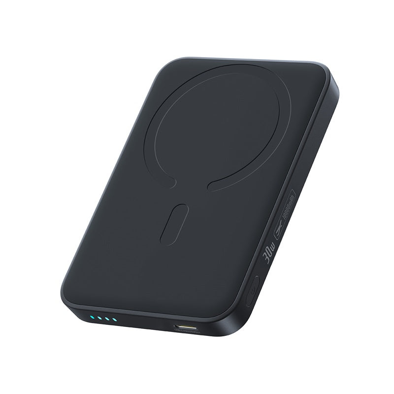 Draadloze externe batterij Baseus EnerFill FM11, 10000mAh, 30W, PD + FQI, 1 x QI - 1 x USB-C, Zwart