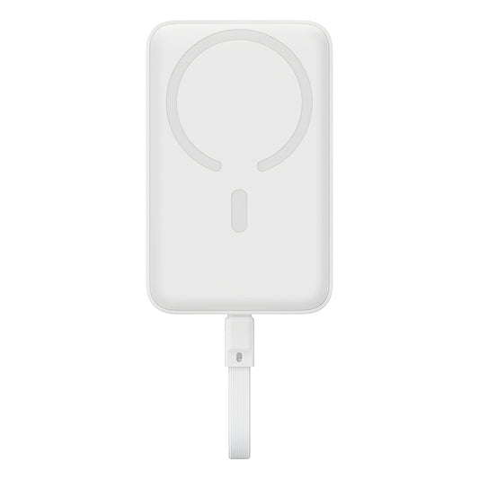 Draadloze Externe Batterij Baseus Magnetic Mini, 10000mAh, 30W, PD + FQI, 1 x QI - 2 x USB-C, Wit P1002210B223-00