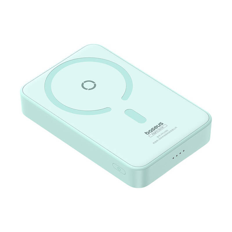Externe Draadloze Batterij Baseus MagPro PPCXZ05, 5000mAh, 20W, PD + FQI, 1 x QI - 1 x USB-C, Groen P10064101333-00