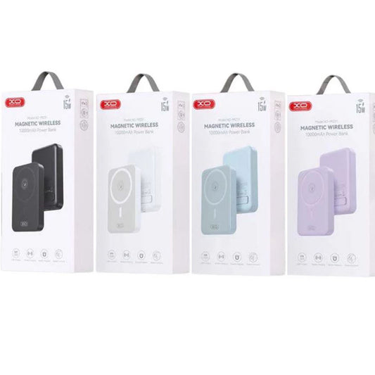 Draadloze Externe Batterij XO Design PR231, 10000mAh, 20W, PD + FQI, 1 x QI - 1 x USB-C, Wit