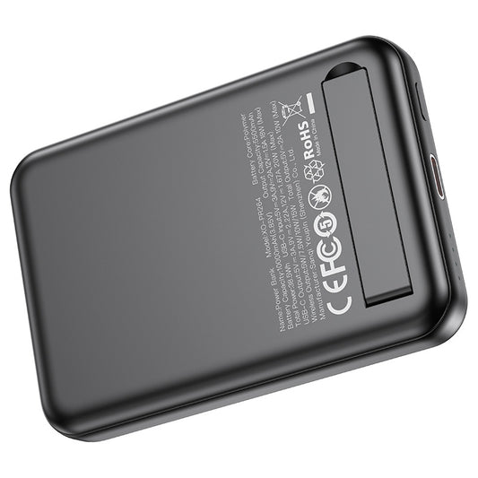 Draadloze Externe Batterij XO Design PR264, 10000mAh, 20W, PD + FQI, 1 x USB-C, Zwart