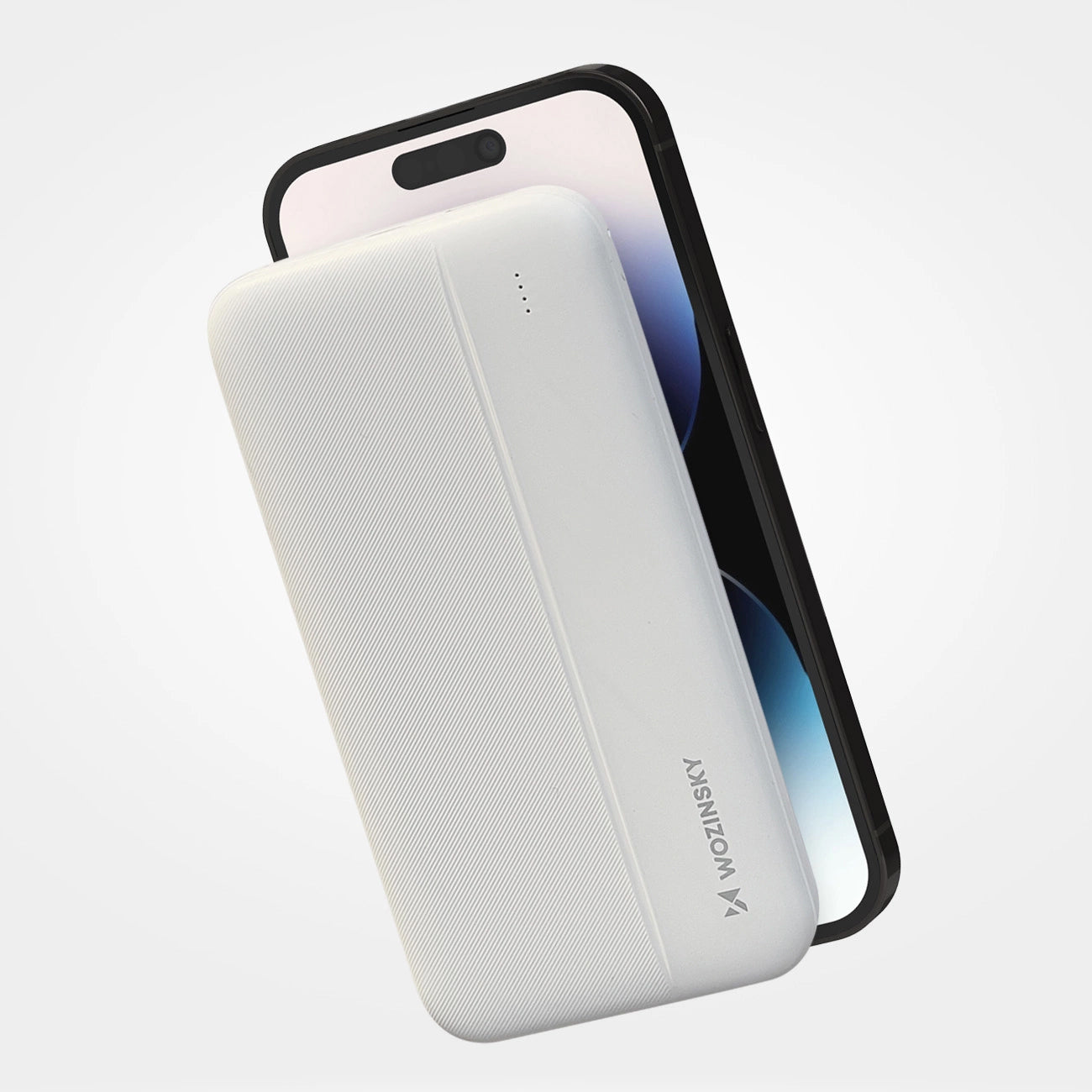 Externe Batterij WZK WPBWE1, 10000mAh, 10W, 2 x USB-A, Wit