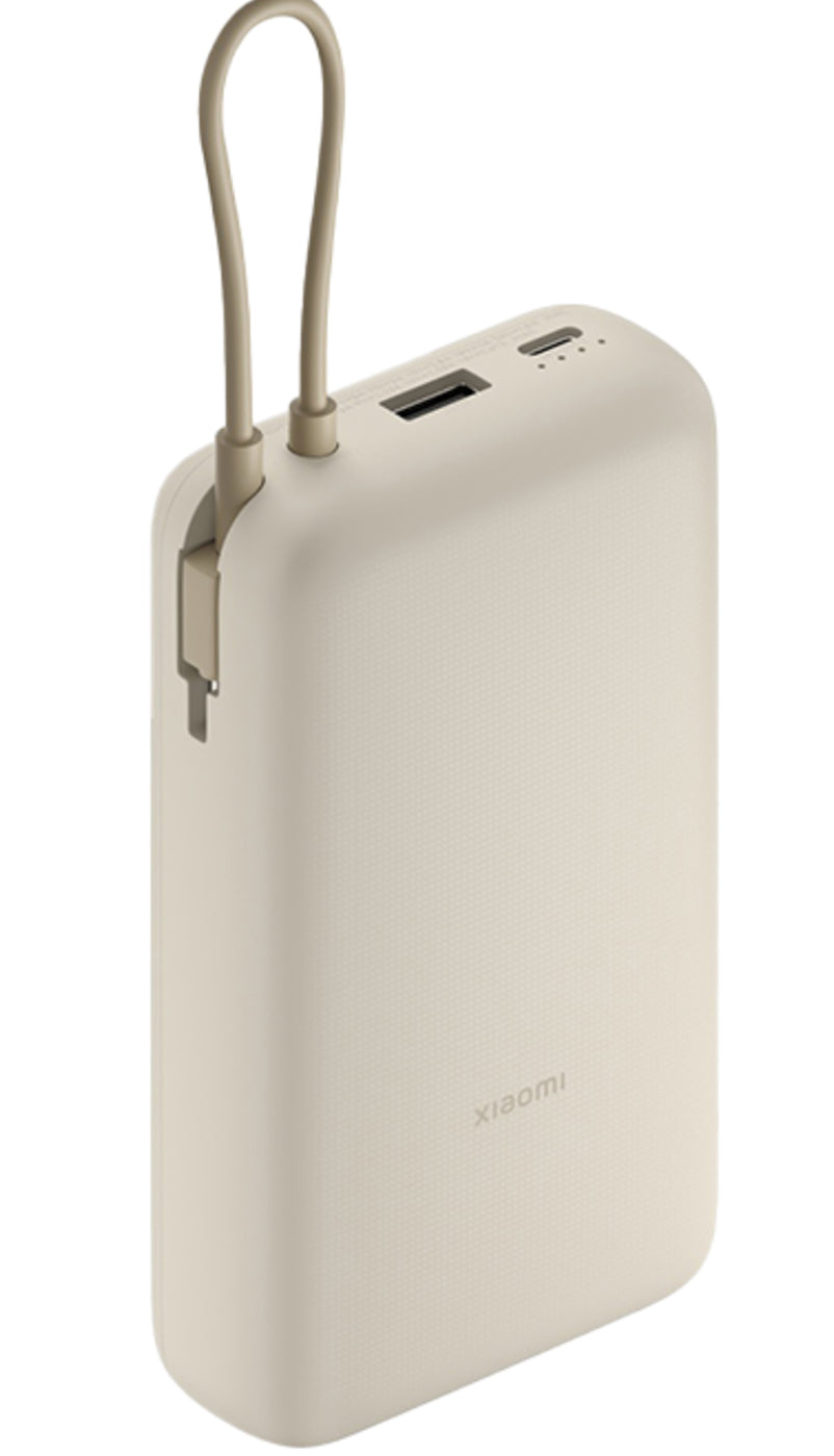 Externe Batterij Xiaomi, 20000mAh, 33W, QC + PD, 1 x USB-A - 2 x USB-C, Beige BHR8851GL