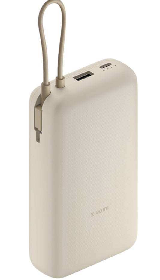Externe Batterij Xiaomi, 20000mAh, 33W, QC + PD, 1 x USB-A - 2 x USB-C, Beige BHR8851GL