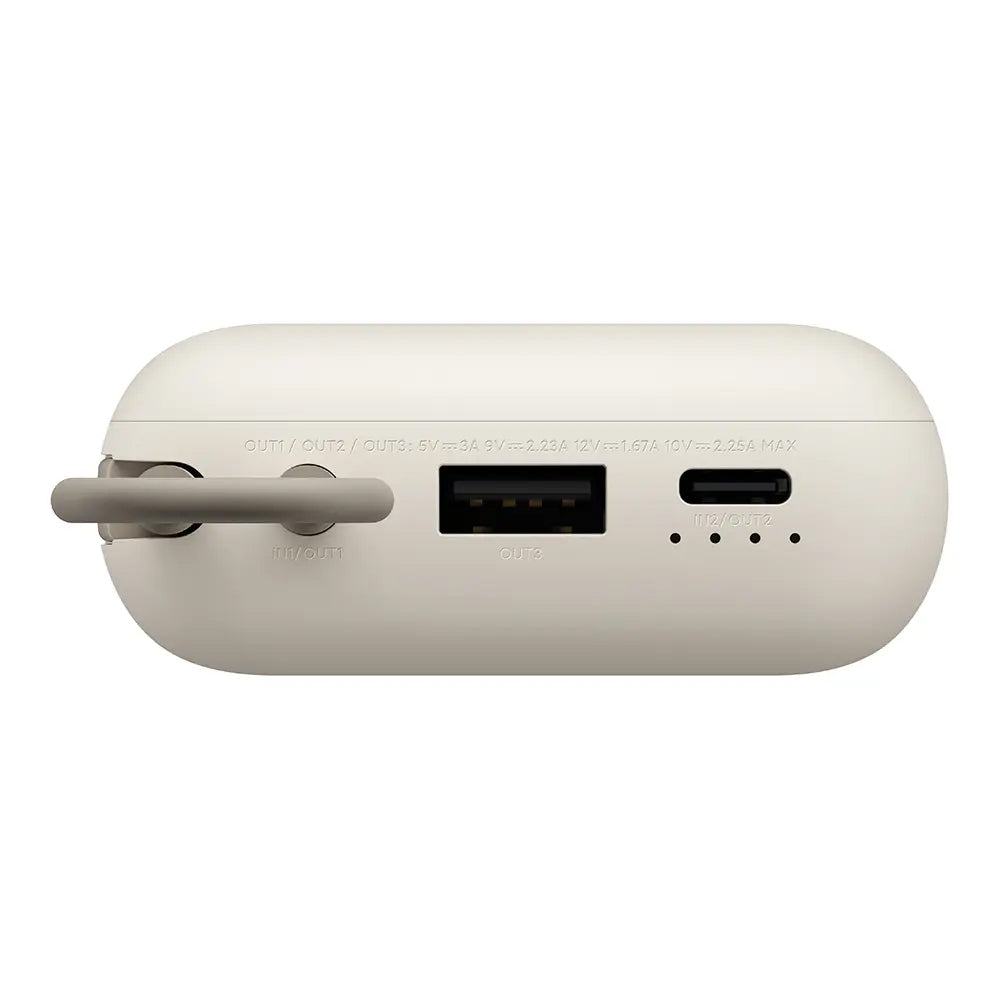 Externe Batterij Xiaomi Pocket Edition Pro, 10000mAh, 33W, QC + PD, 1 x USB-A - 1 x USB-C, Beige BHR9072GL