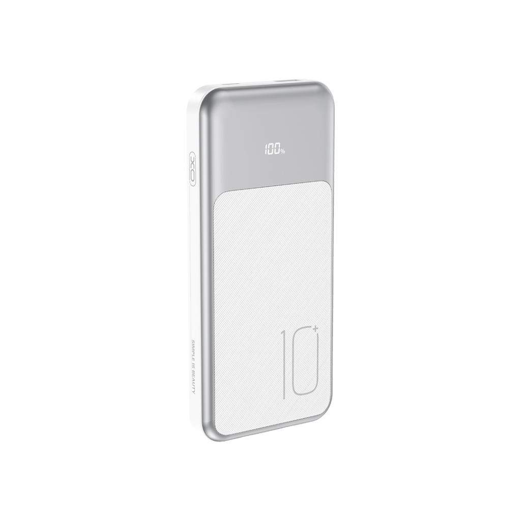 Externe Batterij XO Design PR248, 10000mAh, 22.5W, QC + PD, 1 x Lightning - 1 x USB-A - 2 x USB-C, Wit