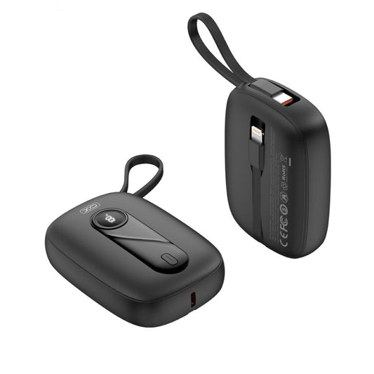 Externe Batterij XO Design PR246, 10000mAh, 22.5W, PD, 1 x Lightning - 2 x USB-C, Zwart