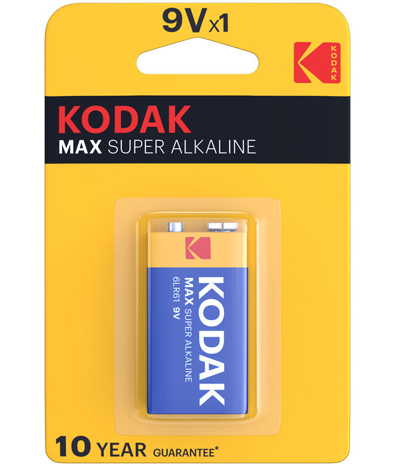 Kodak Max Super Alkaline batterij, 6LR61 (9V)