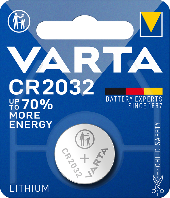 Varta batterij, CR2032