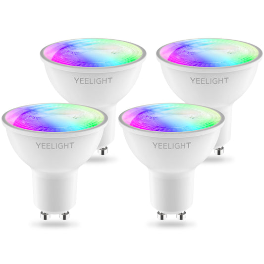 LED-lamp Yeelight W1, Wi-Fi, GU10, 4.5W, 2700K - 6500K, 350lm, Set van 4 stuks, Multicolor YLDP004-A