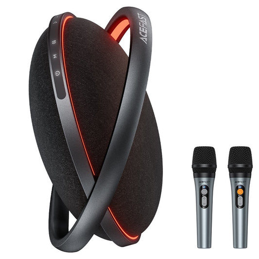 Bluetooth-luidspreker Acefast Karaoke K5 Max, 350W, TWS, RGB, Waterdicht, Zwart