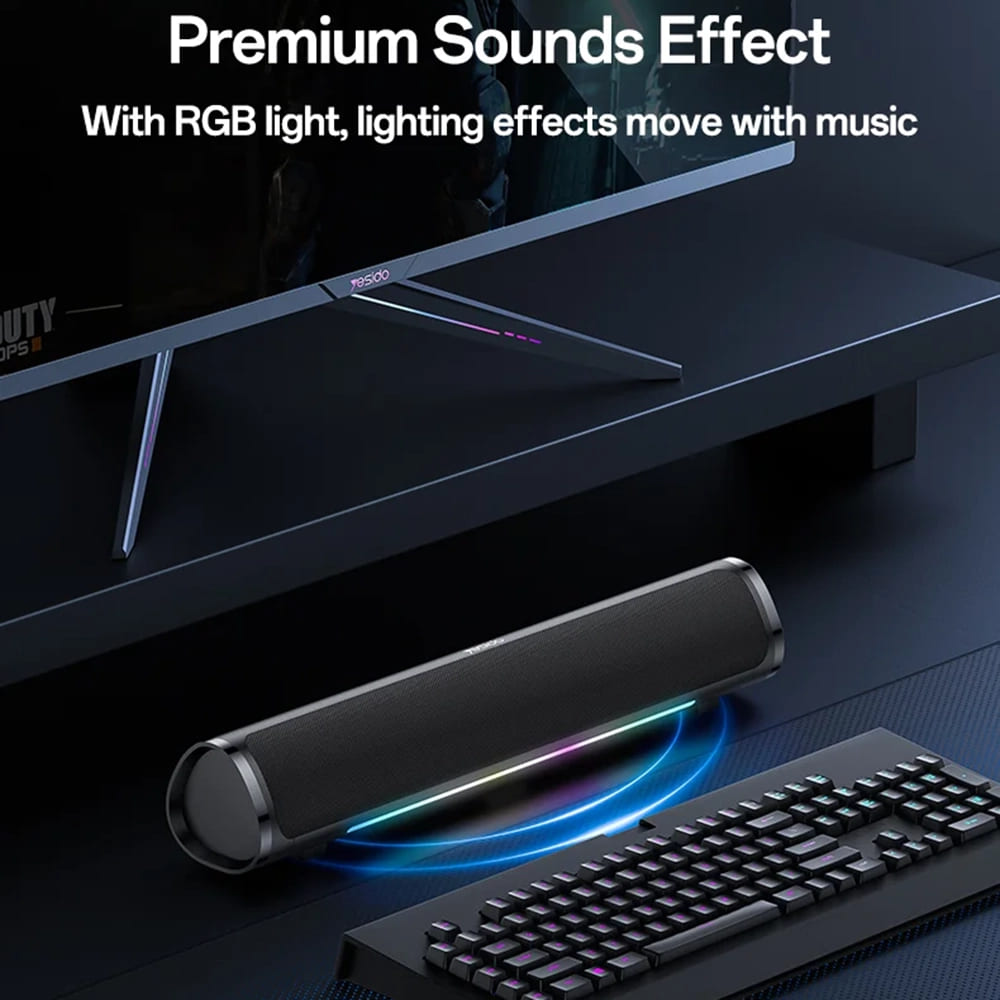 Bluetooth-luidspreker Yesido YSW27, 10W, RGB, Zwart