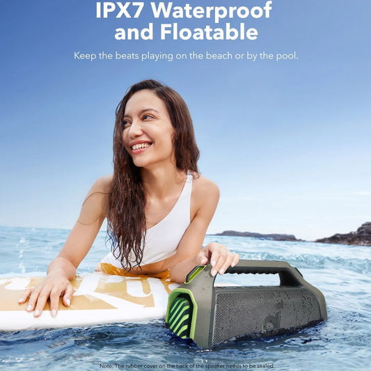 Draagbare Bluetooth Speaker Anker SoundCore Boom 2 Plus, 140W, TWS, RGB, Waterdicht, Groen, Herverpakt A3134061