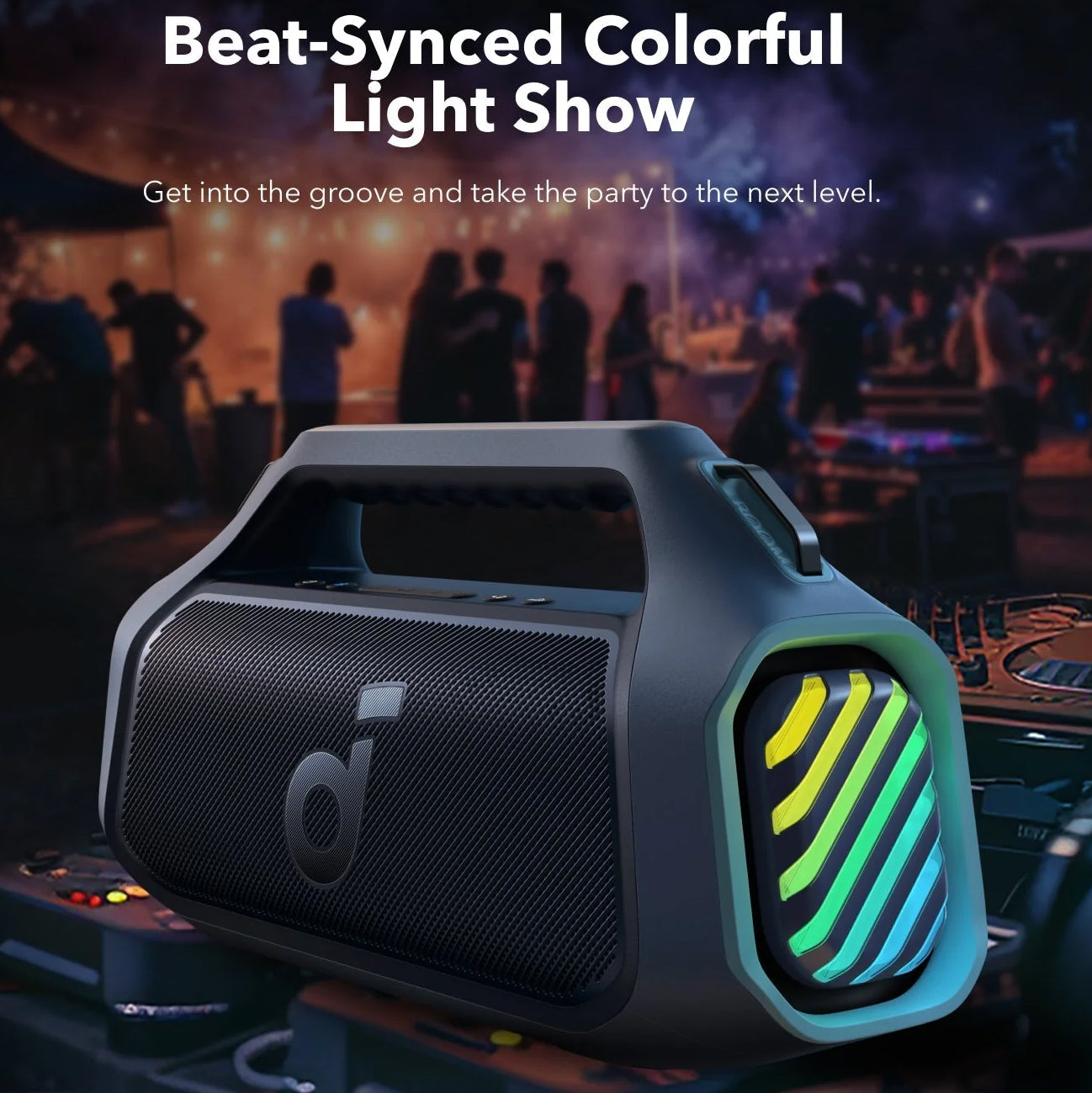 Draagbare Bluetooth Speaker Anker SoundCore Boom 2 Plus, 140W, TWS, RGB, Waterdicht, Blauw A3134031