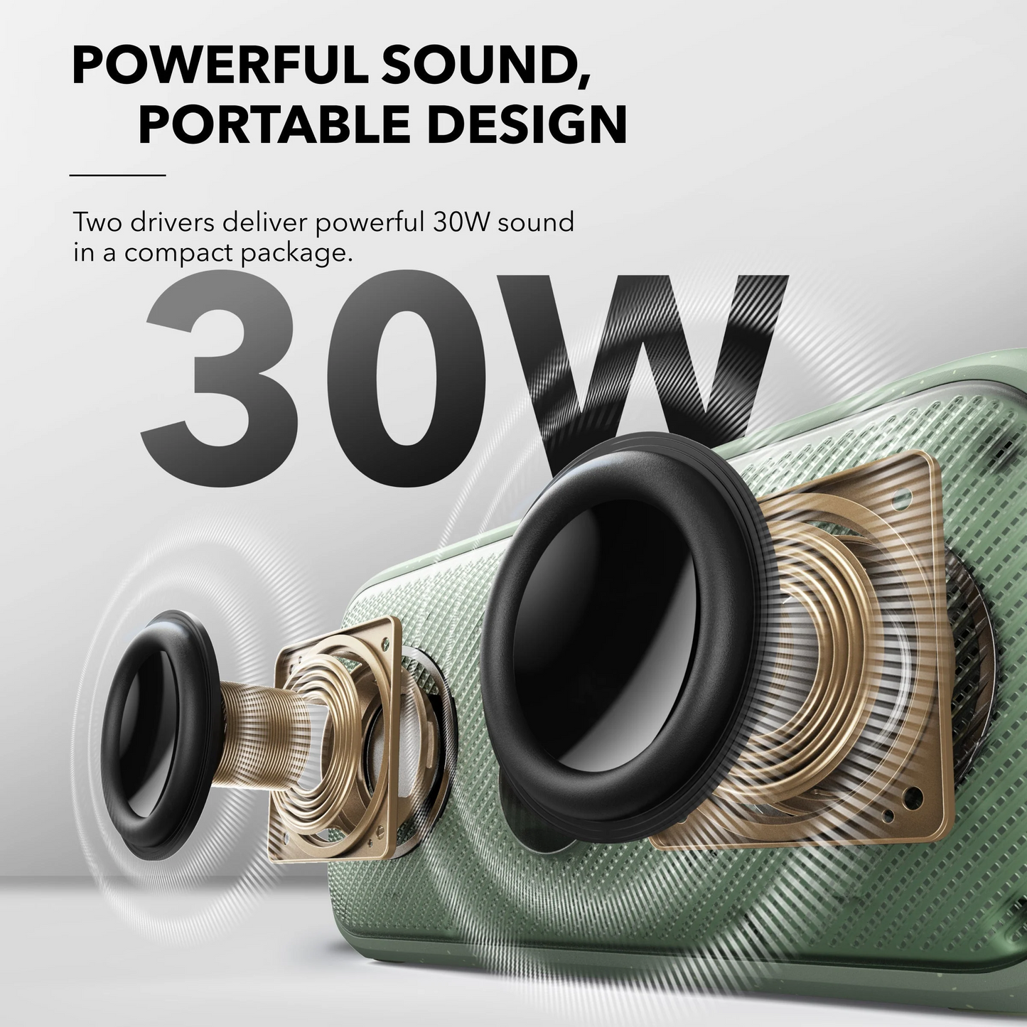 Draagbare Bluetooth Speaker Anker SoundCore Motion 300, 30W, TWS, Waterdicht, Groen A3135061
