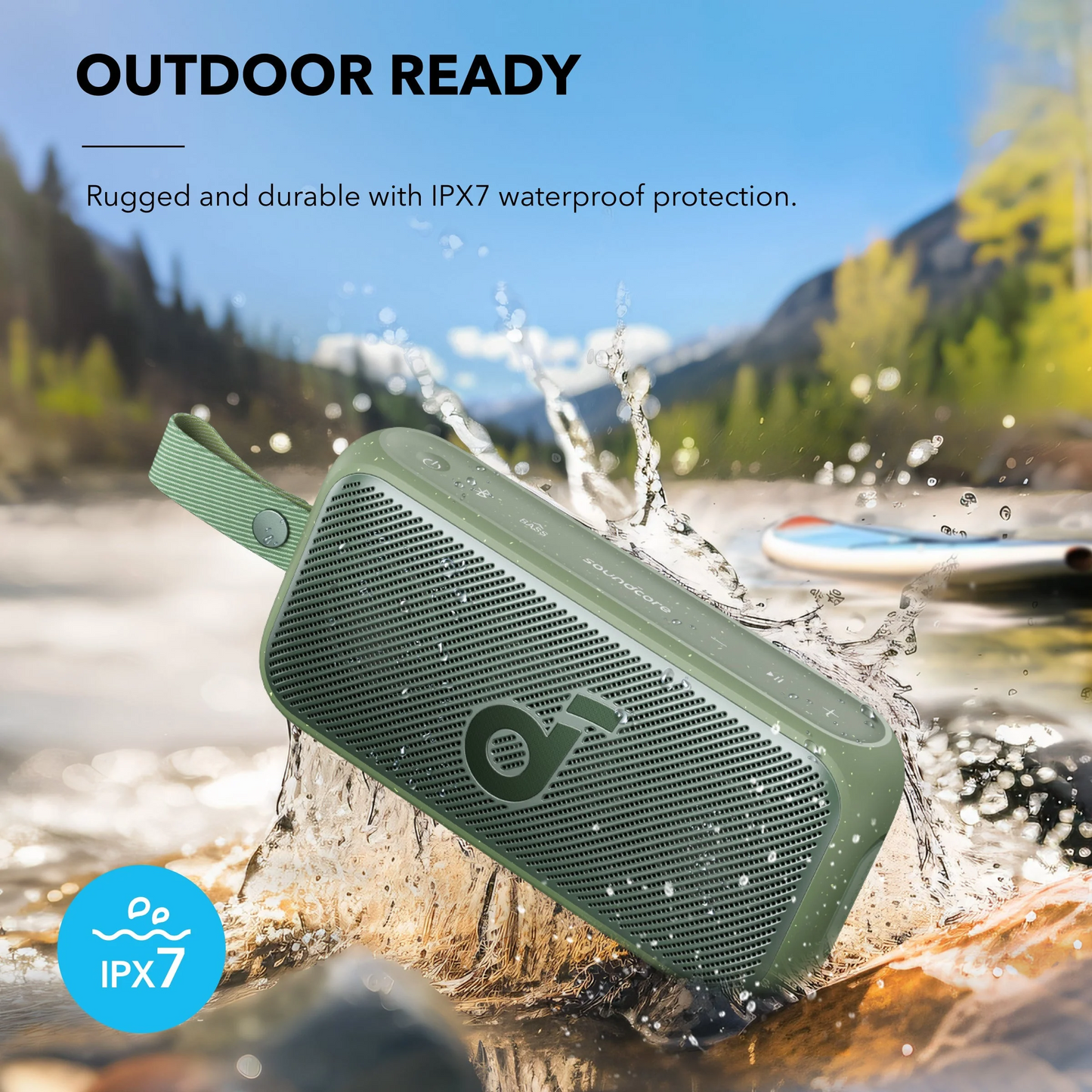 Draagbare Bluetooth Speaker Anker SoundCore Motion 300, 30W, TWS, Waterdicht, Groen A3135061