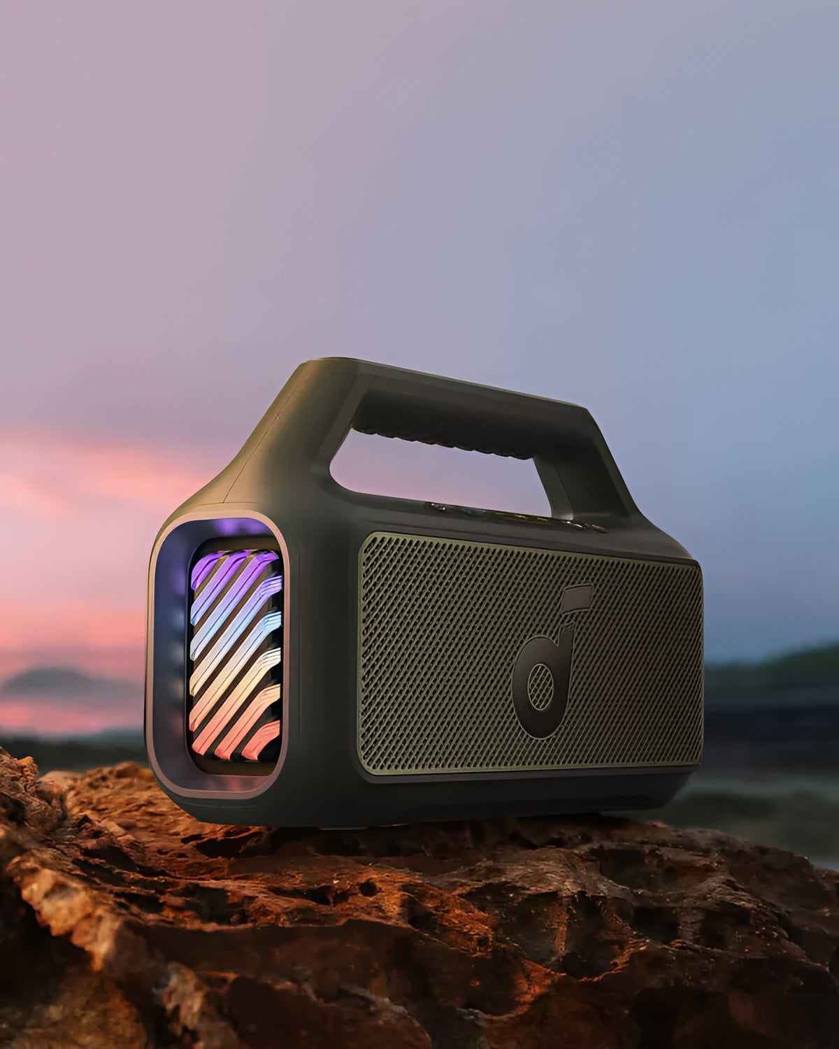 Draagbare Bluetooth Speaker Anker SoundCore Boom 2 Nieuwe Versie, 80W, TWS, RGB, Waterdicht, Groen A3138062