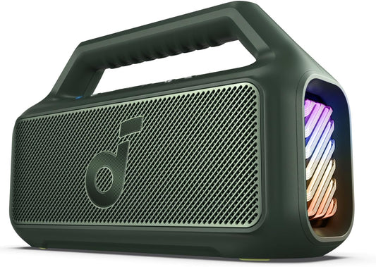 Portable Bluetooth Speaker Anker SoundCore Boom 2, 80W, RGB, Waterproof, Green A3138061